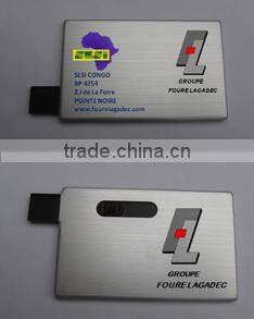 custom metal credit card usb flash drive for promotional