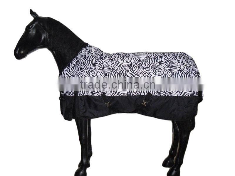 Waterproof Zebra Printing Horse Blanket Patterns