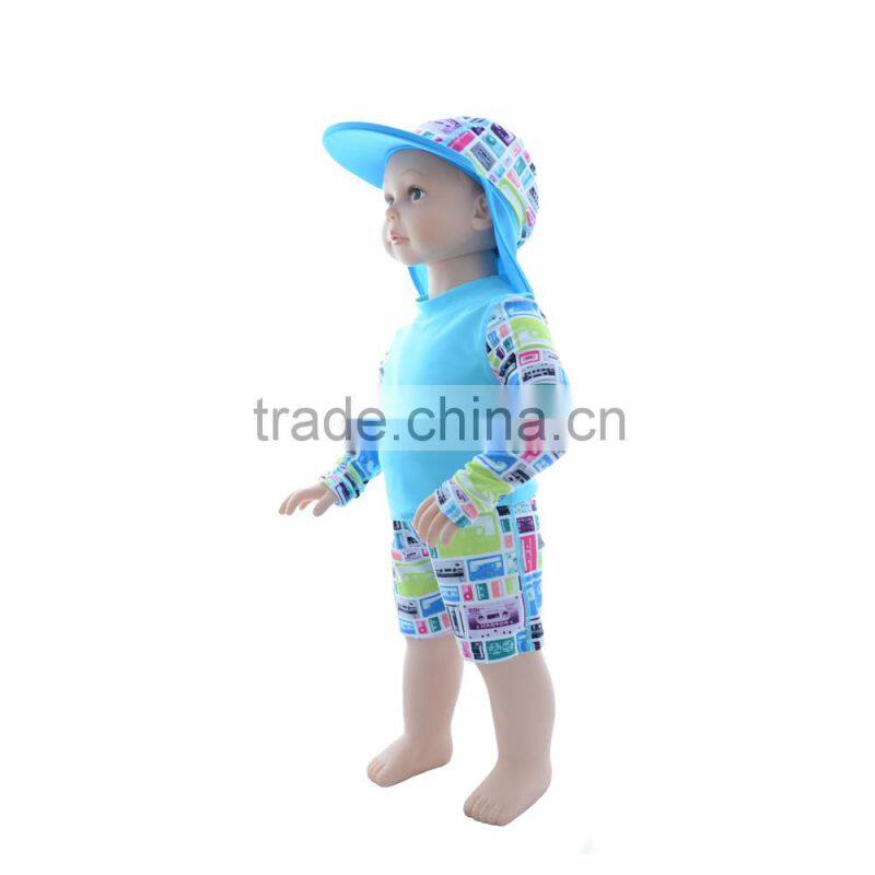 2015 Hot Sale Alva Girls Rash Guards UPF 50+ Clothes with Sun Protection Baby Suit