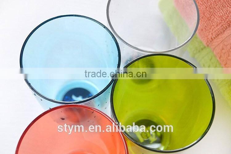 Colorful plastic custom tooth brush mug/cup