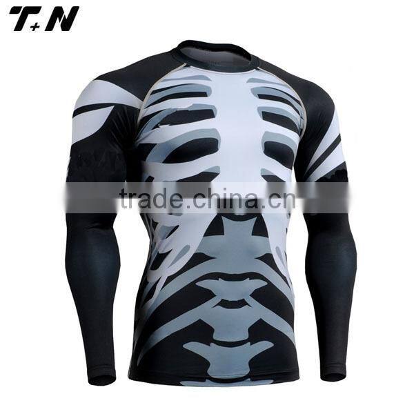 Wholesale long sleeve compression shirts rash guard