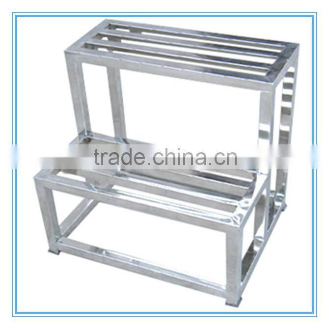 High quality stainless steel two-story step by step