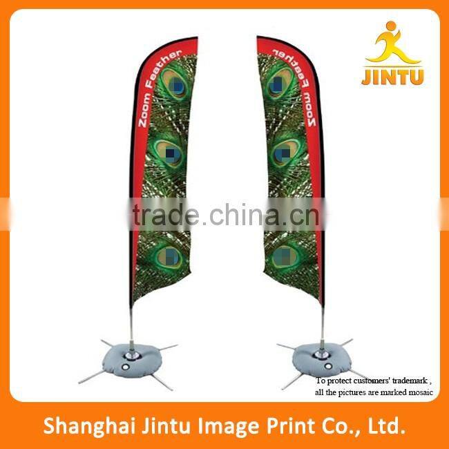 2016 Custom Advertising Teardrop Beach Flags With cross base,Feather Flag wholesale