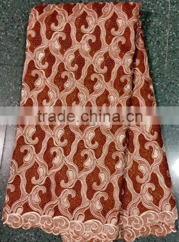 high quality heavy cotton african lace