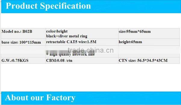 hotel equipment pull-through network cable holder