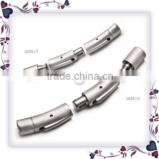 4mm 5mm Three Parts Removable Never Fade 316 Stainless Steel round Bracelet Clasps adjustable