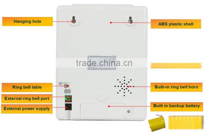 LCD display punch time card attendance machine
