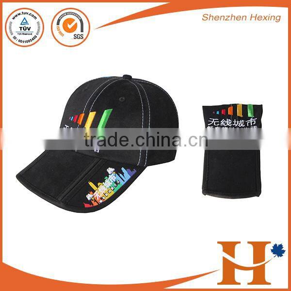 Flat embroidery logo Waterproof golf cap,golf flat cap,breathable golf cap,waterproof plug socket cap