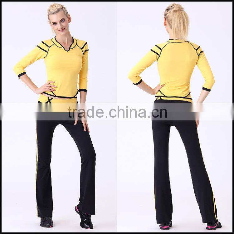 2015 custom OEM serice comfortable yoga wear and fitness clothing for gym wear