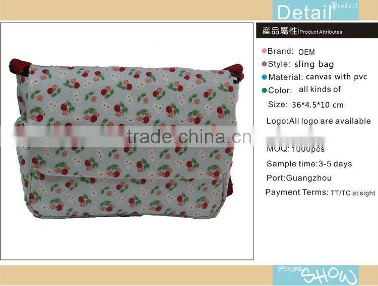 Fashional!New!!flower printing fashion digital printing tote bag