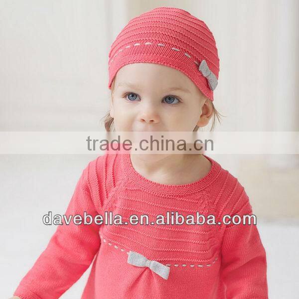 DB408 dave bella 2014 spring baby hat caps newborn hat baby earflat caps and hat