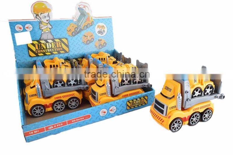 2016 Educational Toys Intelligent helicopter and car building blocks with music and light