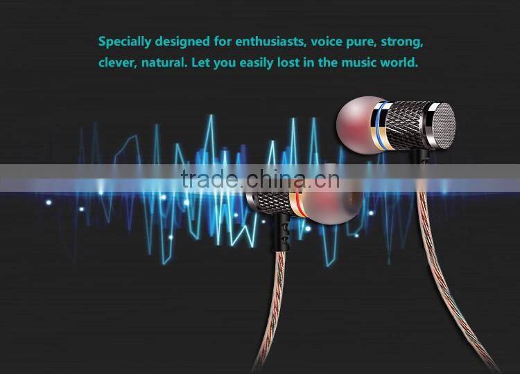 New KZ-ED2 Professional In-Ear Earphone 7MM Anti-noise Microphone Metal Heavy Enthusiast Bass Sound Music Headset