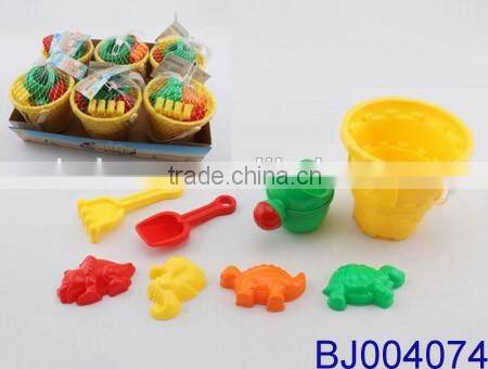 7pcs Deluxe Plastic Sand toy Big Beach Toy playset for Kids