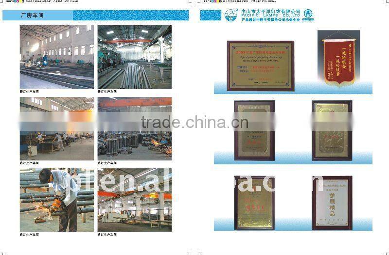 LED garden lamp fixture with Aluminum or iron material