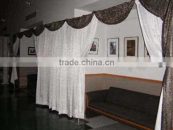 wedding reception drapery portable pipe and drape