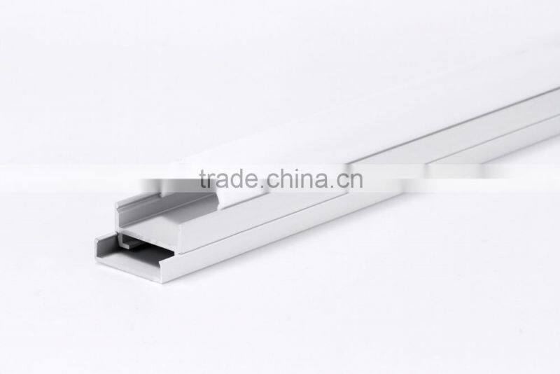 Hot square aluminum profile with round diffuser for led ceiling light