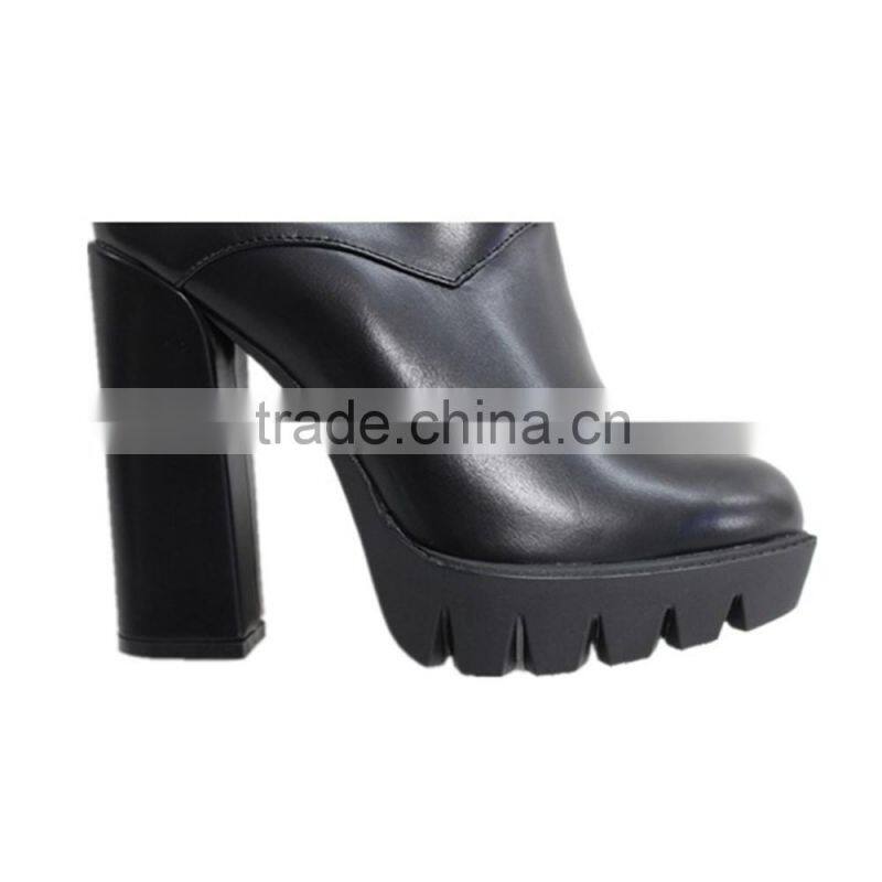 Golden buckle belt ornament shoes with fur lining women cheap winter boots