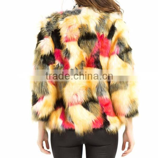 Mink fur coat women made in China faux fur coat