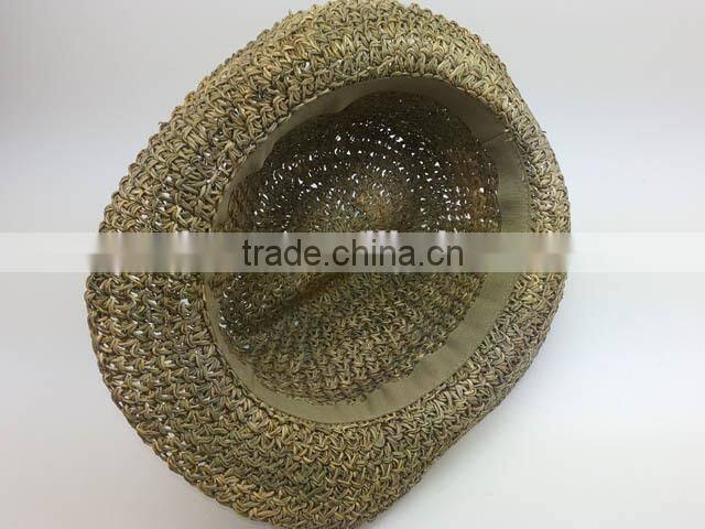 Latest Fashion hot sell new arriving crochet straw hat cheap