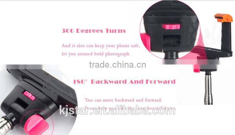 kjstar wireless bluetooth mobile phone self-timer selfie stick monopod Z07-05