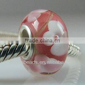 2013 fashion trend 925 silver core lampwork glass Jewelry beads wholesale