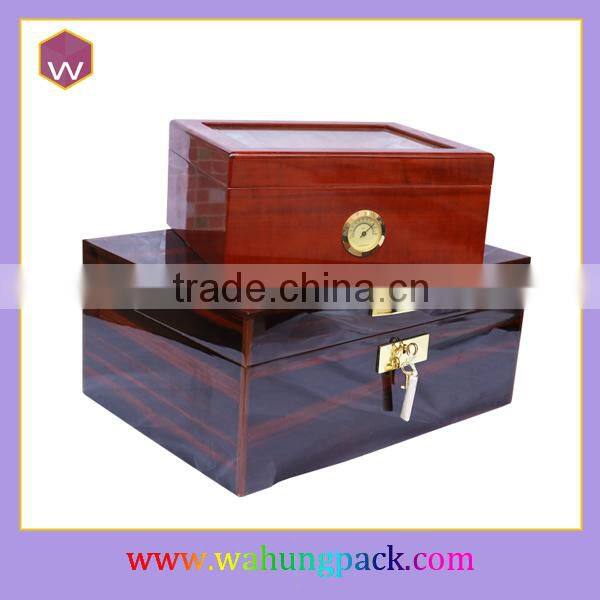 Handmade Cigar Box Hinge Wooden Cigar Packaging Box With Lid Hot-Selling