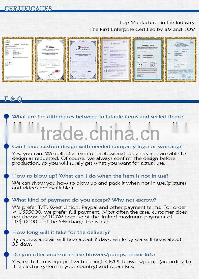 Inflatable paintball shooting range