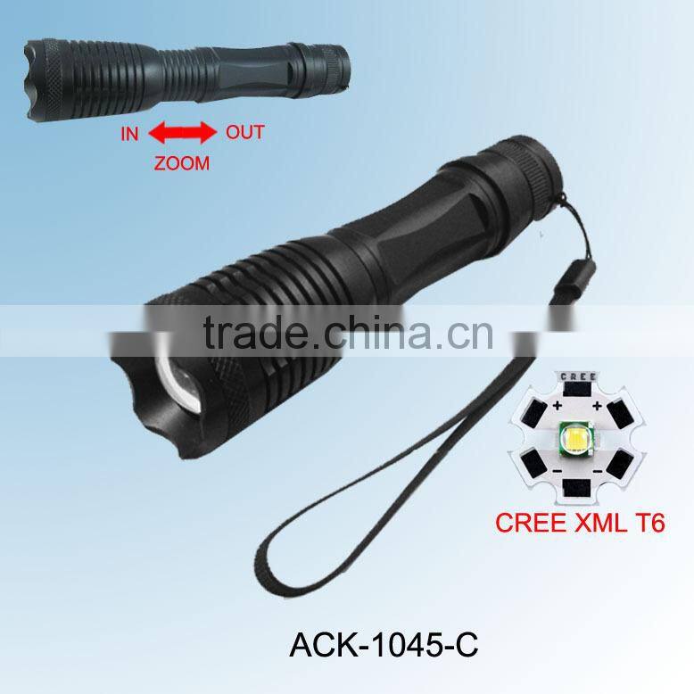 S3 Super Bright XML T6 Rechargeable Mini Zoom flash torch light long range