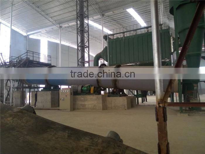 Drying high moisture animal waste/chicken manure rotary dryer equipment