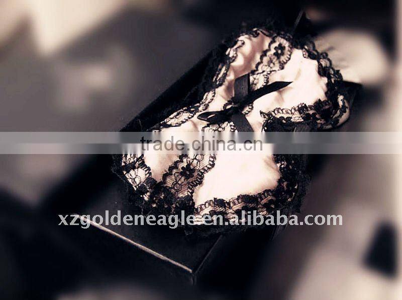100% Silk Eye Mask with lace