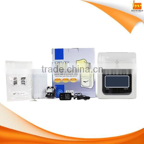 Print auto-turning Punching Card Electronic Attendance Machine