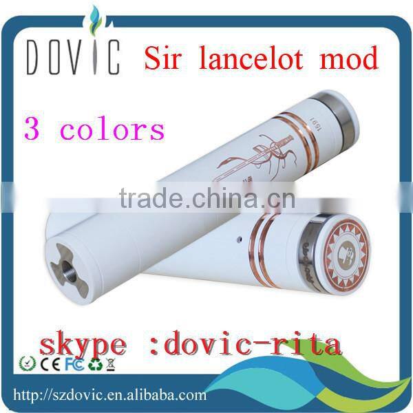 Tobeco newest innovation 18650/18350/18500 sir lancelot mod copper pin white /black sir lancelot mod