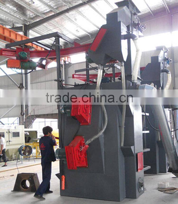 Single hook shot blasting equipment