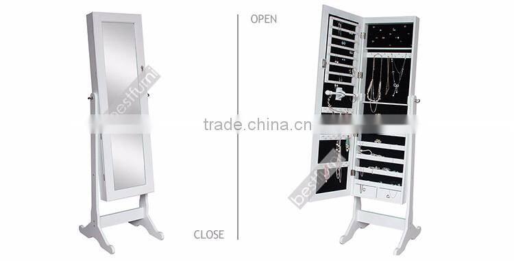 Antique mirrored jewelry cabinet design living room furniture