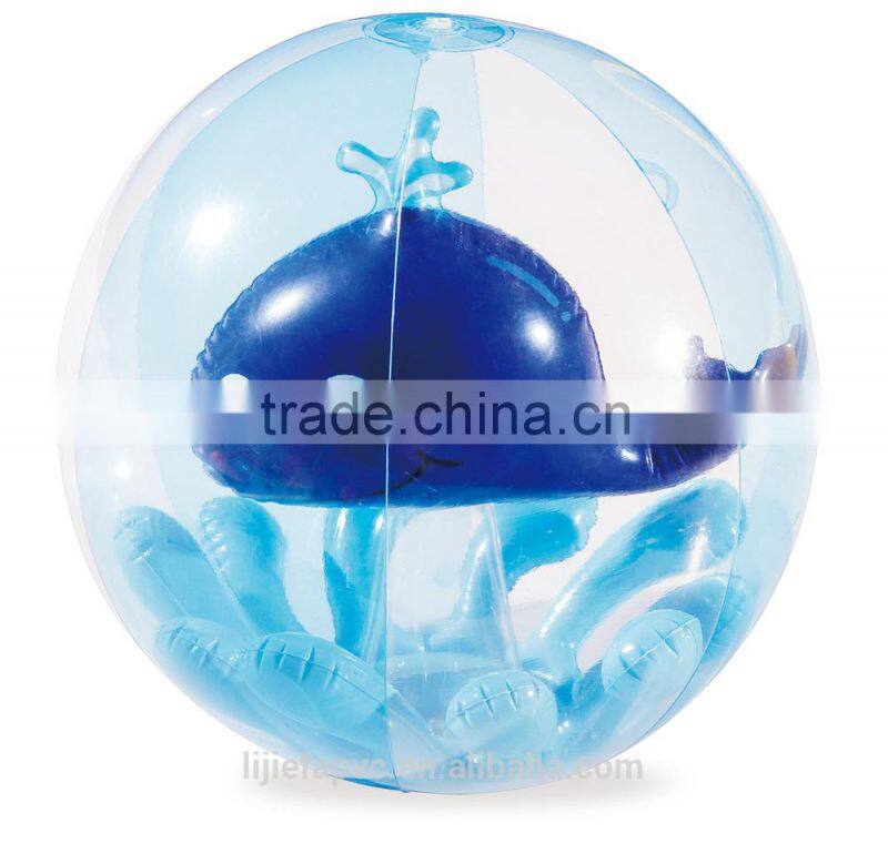 Sports toy water ball, inflatable soccer ball, PVC Inflatable Rainbow Beach Ball