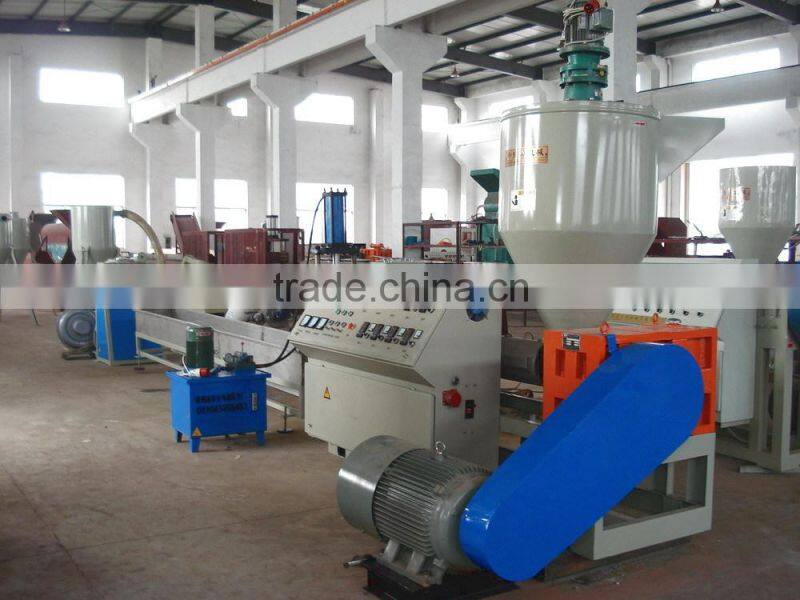 waste plastic granulator with compactor