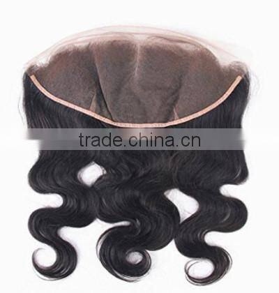 14'' brazilian silk base closures ear to ear lace frontal