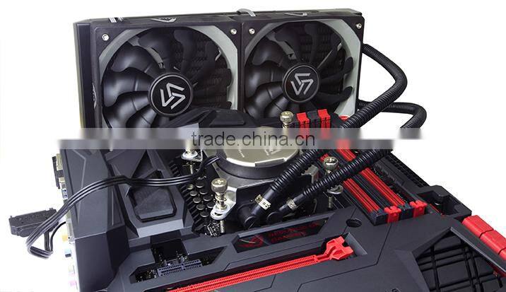 Alseye Liquid Cooler WaterMax120 for cpu i7 laptop cooling pads with 12025 pc case fan with PWM connector