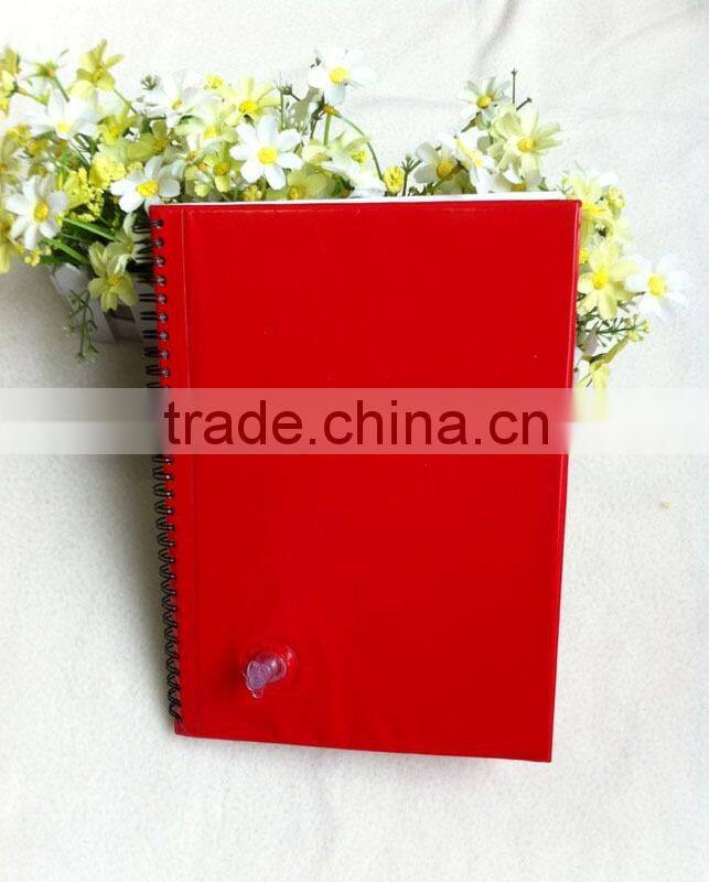2014 New design PVC inflatable pillow notebook spiral binding