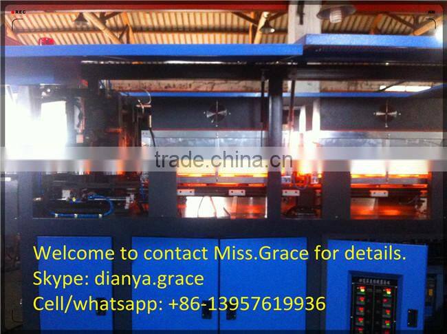 hand feeding preform automatic blow moulding machine