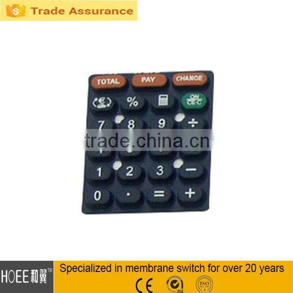 4x5 calculator color rubber keypad custom matrix rubber keypad