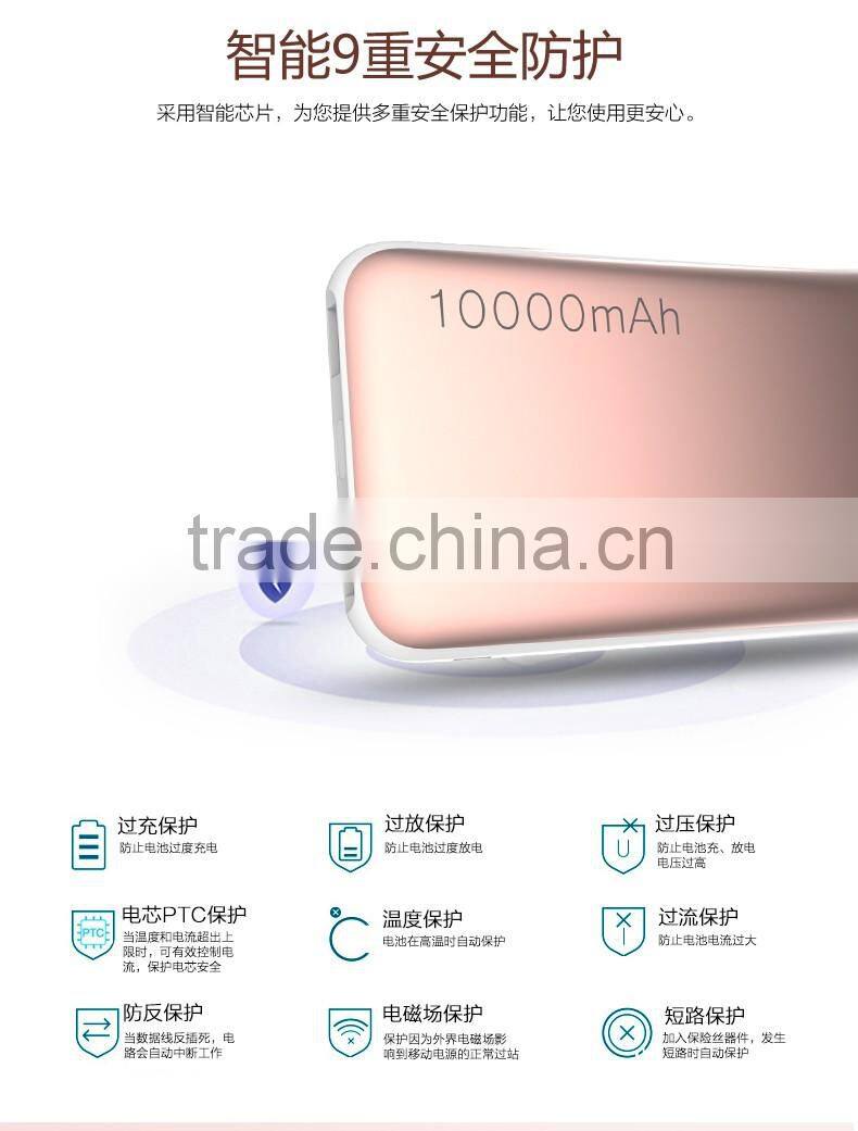 USAMS 10000mAh Cube Series Double 2 USB Power Bank External Battery Power Box