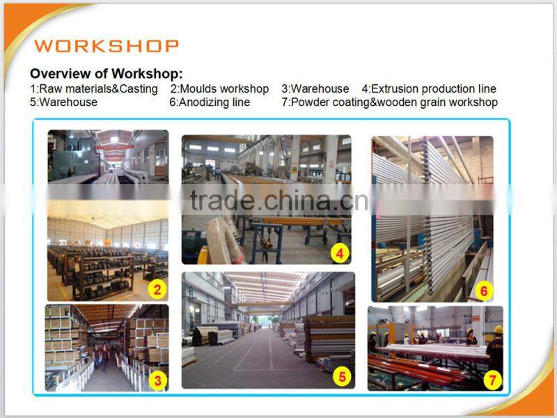 Wood grain surface finishing aluminum profile / Enduring Wood Grain Finish Aluminum tube , Aluminium wood grain finish