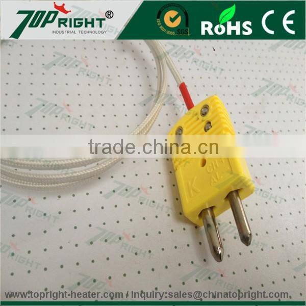 Double Needle Thermocouple with Spring Cable
