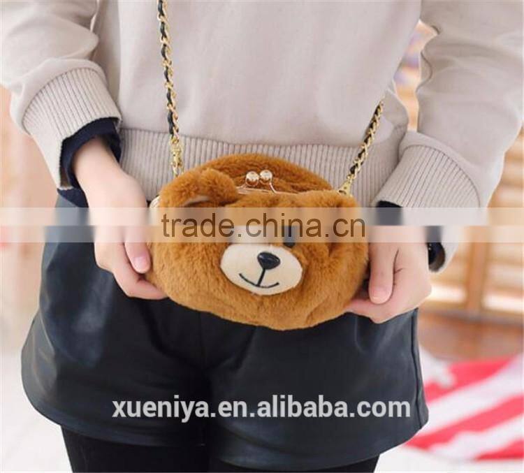 2016 New Style Inclined Shoulder Bag Birthday Gift Cute Bear Bag