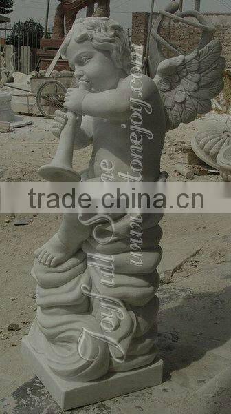 Marble life size angel statue