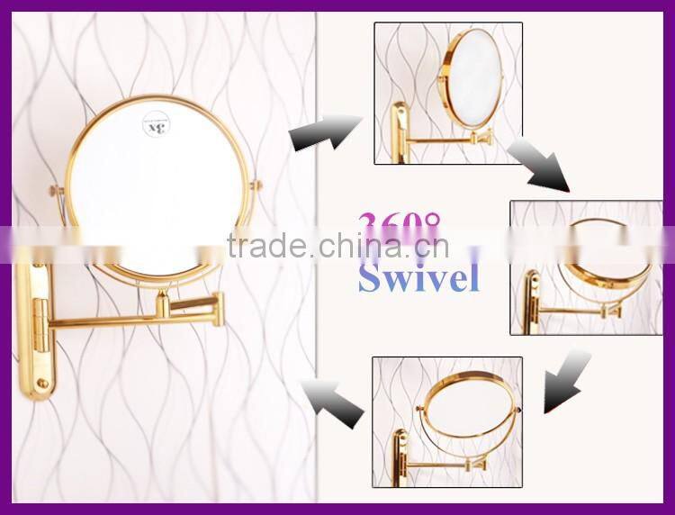 Fashion wall art deco chrome bathroom wall mounted mirrors