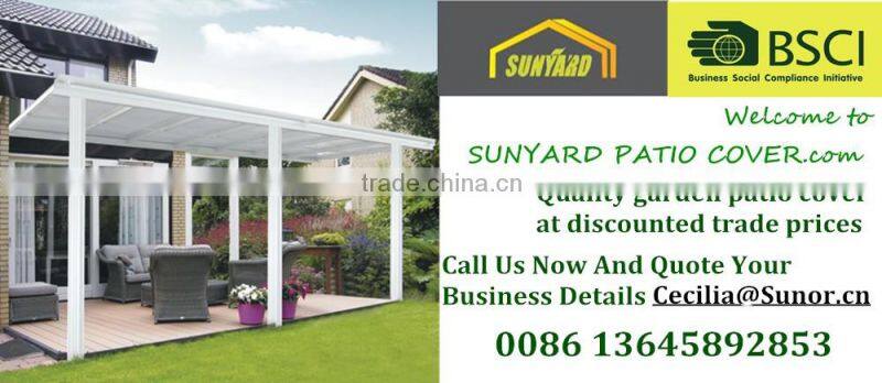 10' x 8'ft Sturdy aluminium polycarbonate Patio Cover