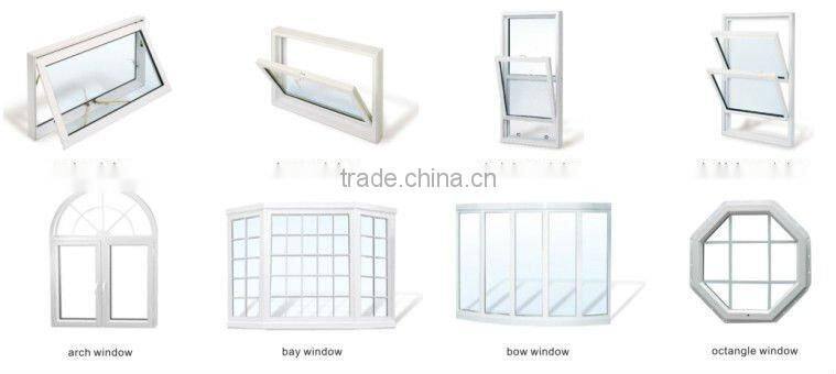 Frosted glass aluminum window